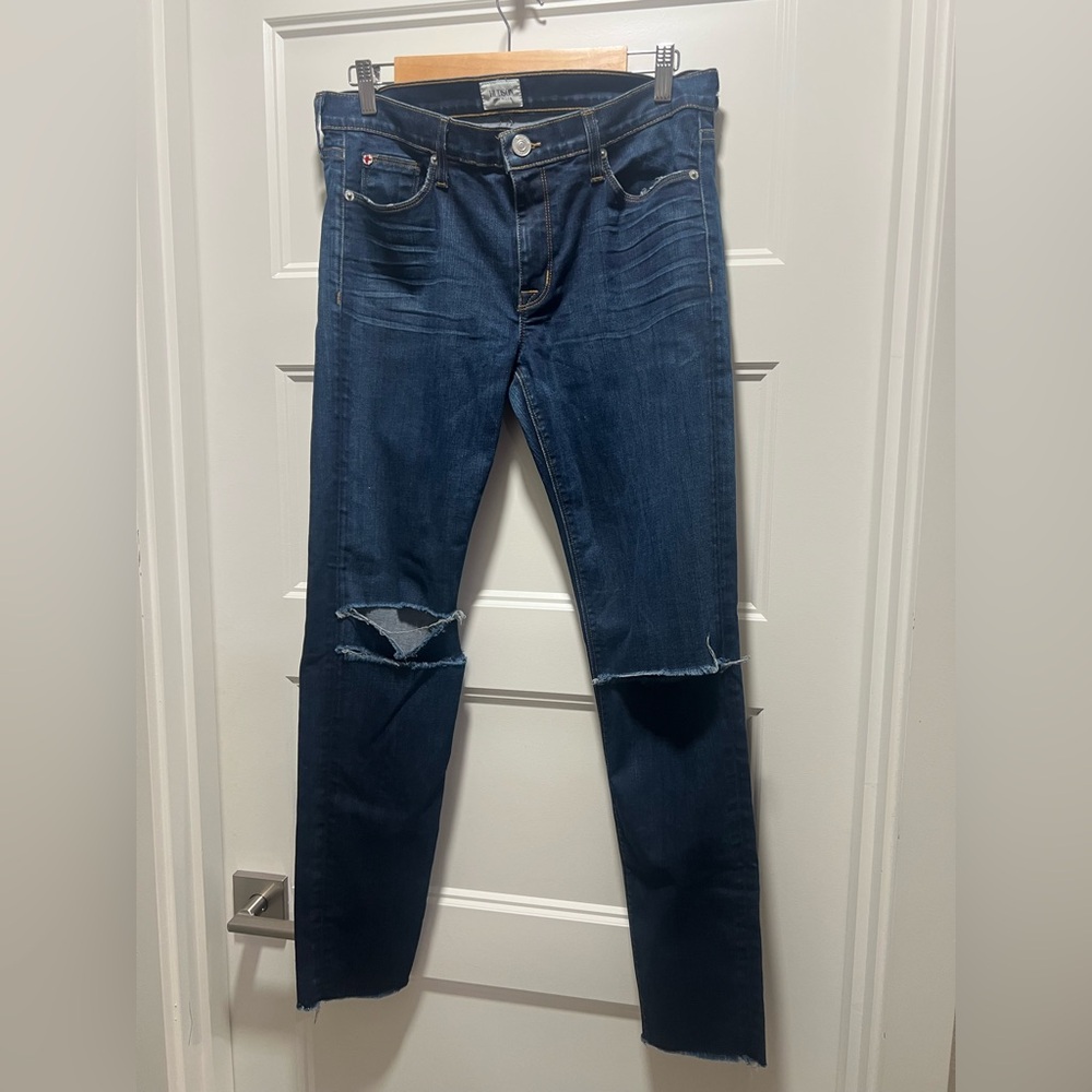 Hudson Jeans Women's Skinny Jeans in Dark Blue